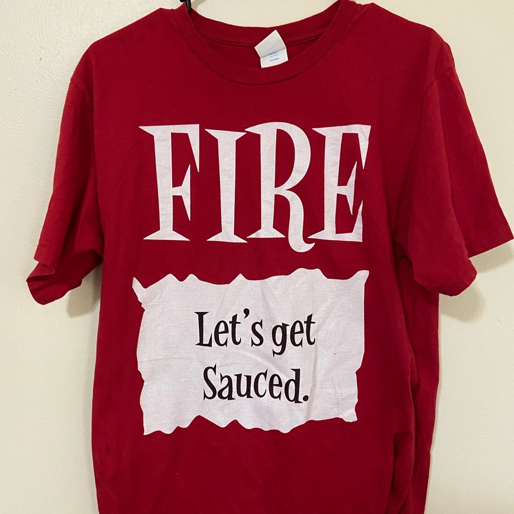 Red Taco Bell Fire Sauce Shirt